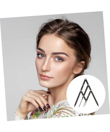 NOLITOY 8 Pcs Second Generation Scale Ruler Stencil Brow Stencils Eyebrow Drawing Tool Metal Stainless Steel 25x5x0.6cmx8pcs Blackx8pcs - Buy Online on GoSupps.com