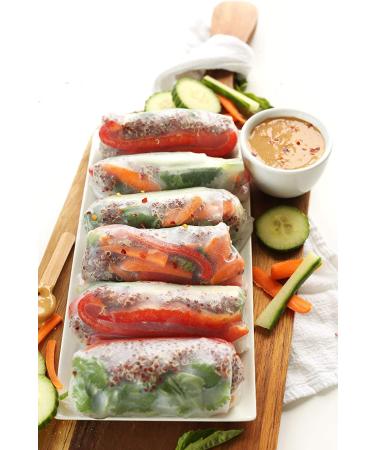 CAF Premium Rice Paper Spring Roll Wrapper (Round 16cm) - Banh Trang Deo - Buy Online on GoSupps.com