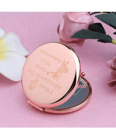 FEELMEM Princess Belle Compact Mirror - I Want Adventure in The Great Wide Somewhere - Inspirational Beauty Gift - Buy Online on GoSupps.com