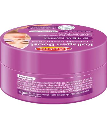 Schaebens Collag ne Boost Hydrogel Lot de 60 patchs pour les yeux pour 30 applications pour une hydratation instantan e et un clat frais avec collag ne cica et acide hyaluronique - Buy Online on GoSupps.com