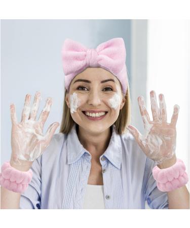 Shop Pink Hair Band for Spa & Skin Care | Terry Fabric Headband for Washing Yoga & Sports - Buy Online on GoSupps.com