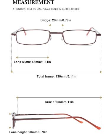 Vevesmundo Mini Compact Metal Reading Glasses with Spring Hinge & Blue Light Filter - Classic 1.5x Reading Aid in Stylish Red - Buy Online on GoSupps.com