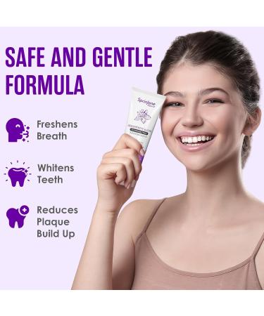 Buy SprinJene Fluoride Free Toothpaste for Sensitive Teeth - All Natural & SLS Free - 2 Pack (5oz Each) - Perfect for Adults - Buy Online on GoSupps.com