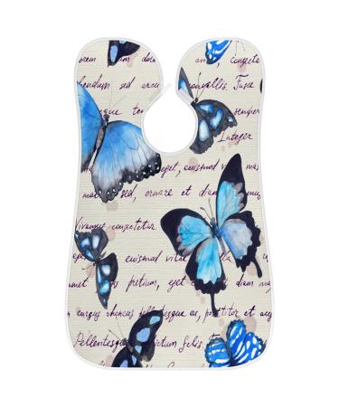 Retro Butterfly Beard Bib Apron | Waterproof Hair Catcher for Men | Non-Stick Grooming Cloth with Suction Cups | Ideal Gift for Shaving & Trimming - Buy Online on GoSupps.com