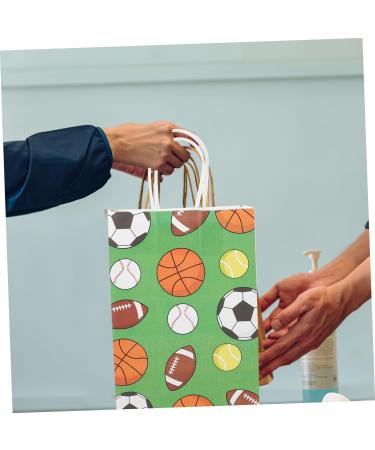 KOMBIUDA 12pcs Gift Bag Tote Bouquet Bags Football Paper Bags Wrapping Bags for Presents Bags for Shop Tea Coffee Sugar Canisters Packing Bags Big Bag Kraft Paper Container Candy - Buy Online on GoSupps.com