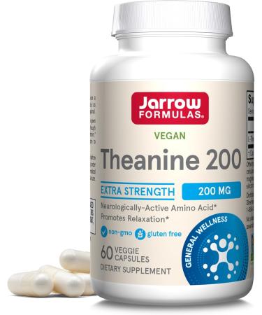 Jarrow Formulas Theanine 200 200 mg 60 Veggie Caps
