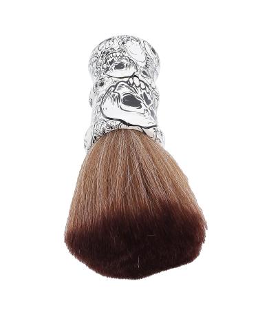 Buy Barber Brush Neck Duster | Soft Nylon Shaving Brush with Wooden Handle for Men - Perfect for Grooming & Hair Removal - Buy Online on GoSupps.com