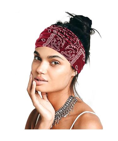 STGDAK Boho Headbands for Women - African Wide Hair Bands 6 Pack - Stylish Turban Stretch Fashion Headbands - Elastic Sweatband for Yoga, Running - Hair Accessories for Teen Girls - Style 28 - Buy Online on GoSupps.com