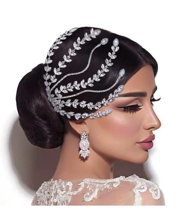 HONGMEI Rhinestone Wedding Hair Comb Crystal Hair Vine Bridal Head Pieces Hair Clip Party Hair Accessories for Women and Girls