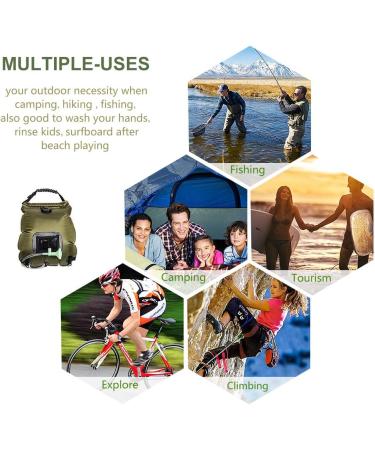 KIPIDA 5 Gallon Solar Shower Bag with Removable Hose - Perfect for Camping & Outdoor Activities - Buy Online on GoSupps.com
