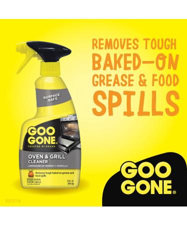 Goo Gone Oven and Grill Cleaner - 14oz - Removes Tough Baked-On Grease - Surface Safe - 1 Pack - Buy Online on GoSupps.com