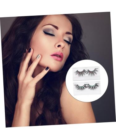 Homoyoyo 2 Pairs Fake Eyelashes Fluffy Volume Lashes Women False Eyelash Handmade False Strip Eyelashes Long Fluffy Fake Eye Lashes Artificial Eyelashes Fake Lashes Pet 3d Dense - Buy Online on GoSupps.com