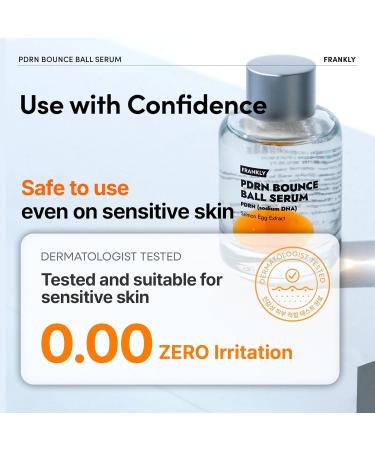FRANKLY Salmon PDRN Bounce Ball Serum 99% Pure PDRN Salmon DNA for Post Microneedling Recovery Redness & Damaged Skin Repair | Glass Skin Korean Skincare | Lightweight Non Sticky | 1.01 fl oz - Buy Online on GoSupps.com