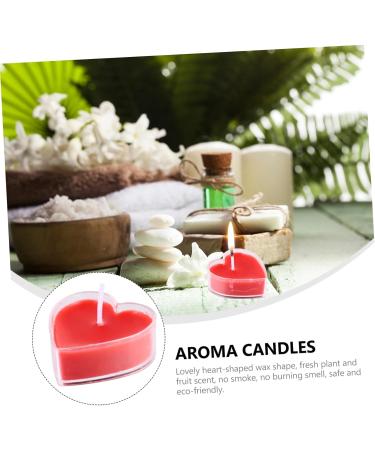 Valentine's Candles - 27 Pcs Heart Shaped Scented Tea Lights | Perfect for Weddings & Holidays | Romantic Candle Decor Boxed in Red - Buy Online on GoSupps.com