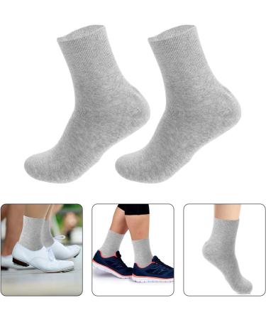 Frcolor Moisturizing Socks for Men - Repair Dry Feet & Cracked Heels - Light Gray Basketball Socks - Buy Online on GoSupps.com
