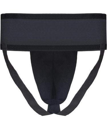 Farabi Sports Groin Guard for Men - Martial Arts MMA Muay Thai Jockstrap - Black L - International Shipping Available - Buy Online on GoSupps.com
