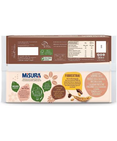 Italian Gourmet E.R. Misura Fibrextra Set of 6 Whole Chalk Cookies with Dark Chocolate Drops Rich in Fibre Italian Whole Wheat Flour 6 Pieces of 6 Cookies 280 g + Italian Gourmet Polpa 400 g - Buy Online on GoSupps.com