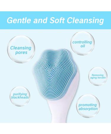 Silicone Face Brush Scrubber & Scalp Massage Tool - Exfoliating Facial Scrubber for Men & Women - Cute Paw Shaped Spa Tool with Soft Bristles for Effective Skincare - Buy Online on GoSupps.com
