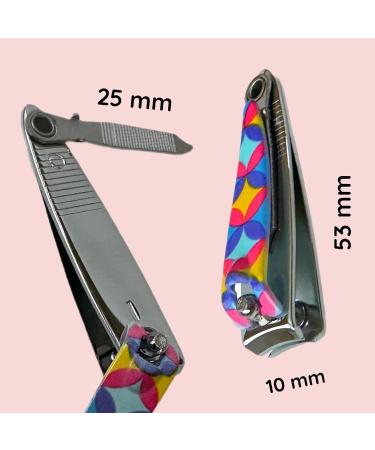6 ALAZCO Precision Mini Stainless Steel Nail Clippers with Swiveling Nail File Nailcare Sharp Fingernail Clipper Classic Retro Style - Buy Online on GoSupps.com