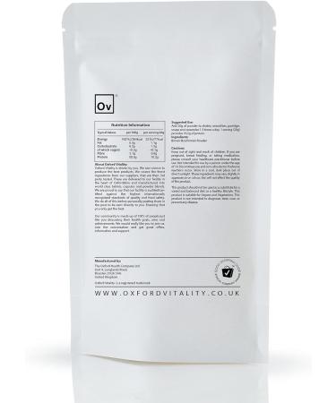 Brown Rice Protein Powder 500g | Vegan | Premium Protein | Muscle Gain and Maintenance | Oxford Vitality - Buy Online on GoSupps.com