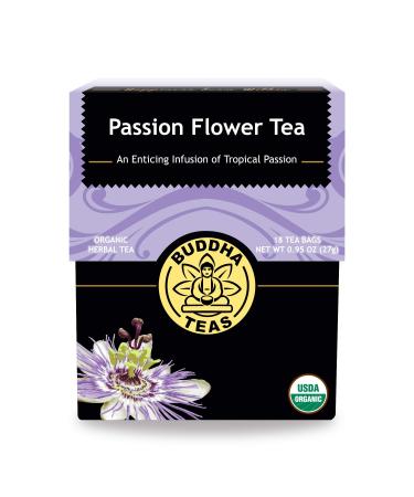 Buddha Teas Organic Herbal Tea Passion Flower 18 Tea Bags 0.95 oz (27 g)