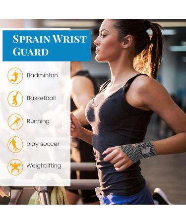 Ultra Thin Wrist Brace for Carpal Tunnel - Adjustable Lightweight & Breathable - Sport Support for Men & Women - Order a Size Up - Black - Buy Online on GoSupps.com