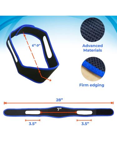 2022 Upgraded Anti-Snoring Chin Strap - Stop Snoring for Good! Adjustable Device for Men and Women - Buy Online on GoSupps.com