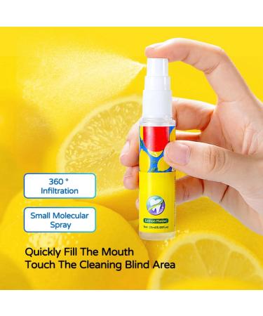 Mouth Spray Mouth Freshener Refreshing and Moisturizing Breath Freshener Bad Breath Treatment for Adults Oral Care Spray for Mouth Prevents Dry Mouth and Bad Breath Fresh Drops(20ml Lemon Flavor) - Buy Online on GoSupps.com