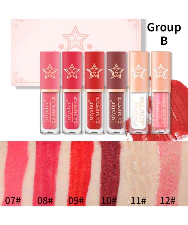 6Pcs Matte Liquid Lipstick Set - Long-Lasting Non-Stick Velvet Lip Gloss Kit for Girls & Women - Perfect Makeup Gift - Buy Online on GoSupps.com