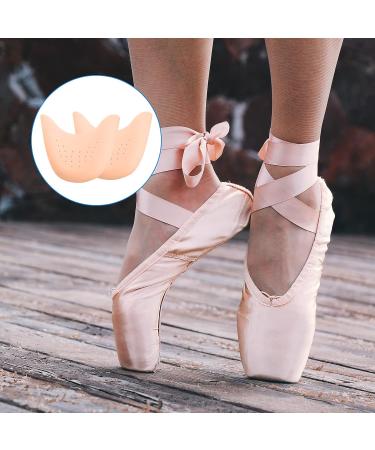 2 Pair Breathable Toe Protectors Ballet Dance Shoe Pads - White & Skin Color - Buy Online on GoSupps.com