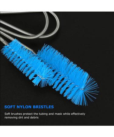 CPAP Tube Cleaning Brush - 7ft Flexible + 7 Stainless Steel Bristle Brush - Fits Standard 22mm Tubing - Buy Online on GoSupps.com