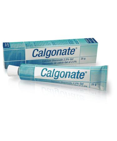 Calgonate 2.5% Calcium Gluconate Hydrofluoric Acid Neutralizing Gel 25G Tube - 1 Pack