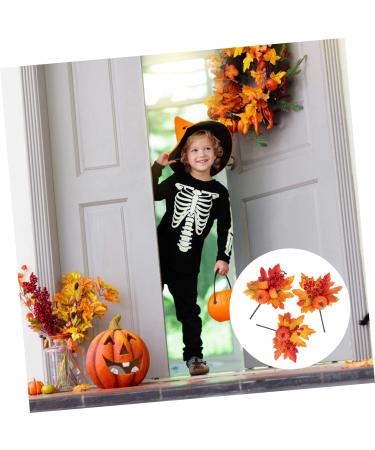 TOPBATHY 9 Pcs Maple Pumpkin Plugin Desk Top Decor Halloween Home Decor Home Decorations Fake Pumpkin Ornaments Festival Pumpkin Decoration Fall Wreath Fall Decor Vase Plastic Pine Cones - Buy Online on GoSupps.com