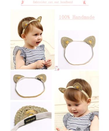 Handmade Lace Cat Ears Headband | Cute Girl Hair Accessories - Buy Online on GoSupps.com