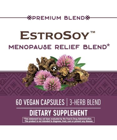 Nature's Way EstroSoy Menopause Relief - 60 Vegan Capsules for Hormonal Balance - Buy Online on GoSupps.com