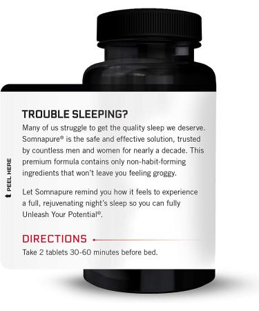 Force Factor Somnapure Natural Sleep Aid - 60 Tablets for Restful Sleep - Buy Online on GoSupps.com