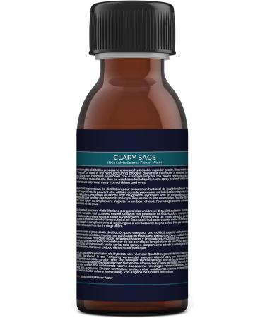Clary Sage Hydrosol Floral Water with Spray Cap - 125ml - Buy Online on GoSupps.com