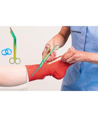 High-Quality 5.5-Inch Graved Care Association Scissors for Veterinary Nurses | Ideal Gifts for Vet Techs | Robust Hospital Trauma Scissors - Buy Online on GoSupps.com