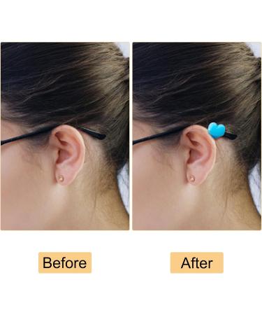 Buy GorgeCraft Silicone Glass Holder - 15 Pairs 5 Colors | Heart-Shaped Ear Holders to Prevent Slipping - International Shipping Available - Buy Online on GoSupps.com