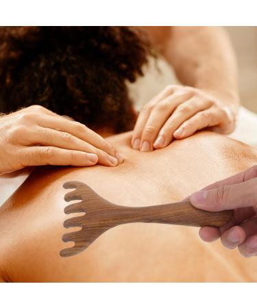 PATKAW Wooden Scalp Massager & Gua Sha - Handheld Head Neck & Face Comb for Ultimate Relaxation - Buy Online on GoSupps.com