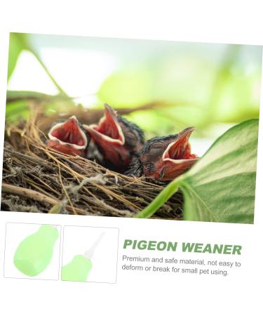 ibasenice Baby Accessories 1pc Pigeon Rehydration Device Ml Dropper for Liquids Baby Feeding Tools Cat Feeder Bird Weaning Tool Squab Weaning Feeder Pet Bird Weaner Pigeon Weaner Food Green 10x3cm - Buy Online on GoSupps.com