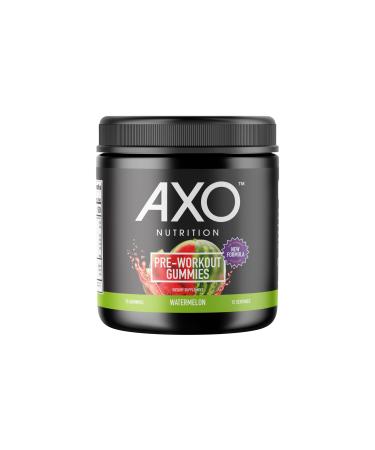 Pre-Workout Energy Gummies Watermelon Flavor 75 Gummies 1 Count Caffeine Alpha GPC B12 Chromium Picolinate L-Theanine Vegan Non-GMO Nut-Free Gluten-Free 75 Count (Pack of 1)