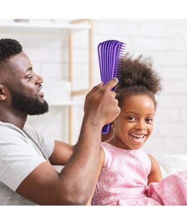 Bestool Hairbrush for Natural Afro Hair 3A-4C | Detangling & Texturizing Tool for Wavy Curly Hair | Wet/Dry Use (Violet) - Buy Online on GoSupps.com