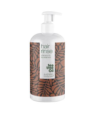 Australian Bodycare Hair Rinse 500ml - Shampoo After Treatment for lice | Tea Tree Oil Treatment Shampoo with 100% Pure Tea Tree Oil 500 ml (Pack of 1)