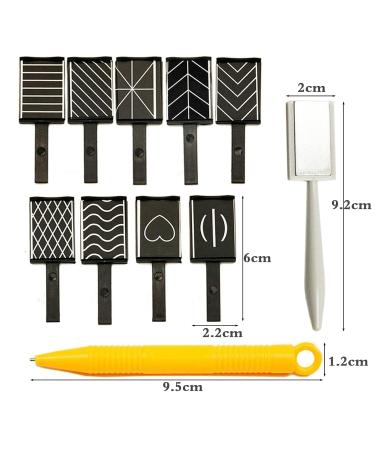 Shogpon 11-Piece High-Quality Cat Eye Magnet Pencil Set for DIY Nail Art - Perfect for 3D Magnetic Gel & Powder - Buy Online on GoSupps.com