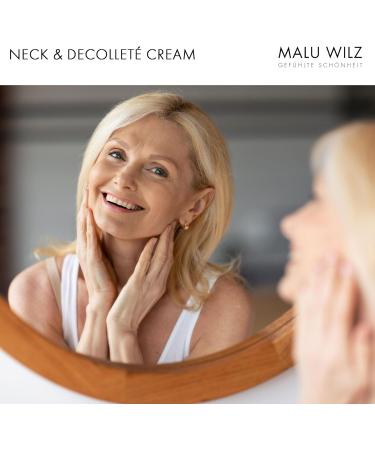  Malu Wilz Malu Wilz Neck & D collet Plumping Cream for the Neck and D collet 75 ml | Anti-aging treatment with hyaluronic acid and jojoba firming and moisturizing fights wrinkles absorbs quickly - Buy Online on GoSupps.com