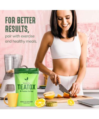 30 Day Detox Tea for Men & Women - All-Natural Herbal Teatox for Energy Digestion & Immune Support | Keto Vegan Non-GMO - Buy Online on GoSupps.com