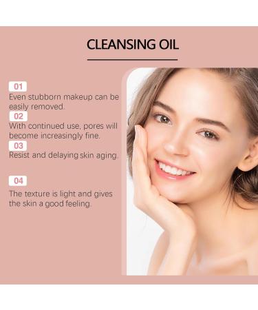  homomdy Makeup Remover Oil 2 Pack Facial Cleansing Oil Gentle Facial Cleansing Oil for All Skin Types - Buy Online on GoSupps.com