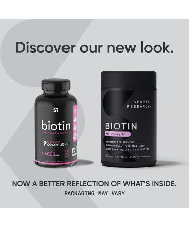 Sports Research Biotin 10 000 Ã¢â¬â 120 Mini Veggie Softgels for Healthy Hair  Skin & Nails - Buy Online on GoSupps.com