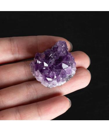 1pc Natural Quartz Crystal Amethyst Cluster Geode Specimen Stones Reiki Crystal Stone - Buy Online on GoSupps.com